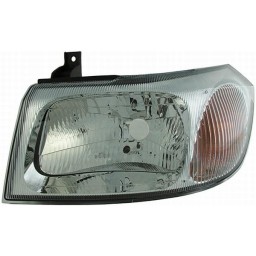 FARO DESTRO CON MOTORE ELETTRICO PARABOLA CROMATO FORD TRANSIT 06/00