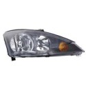 FARO FANALE DESTRO H7+H1 ELETTRICO  FORD FOCUS DAL 2001  12/04 PARAB NERA