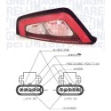 FANALE POSTERIORE DESTRO CORNICE NERA FIAT PUNTO EVO 07/09 IN POI  C/NUOVO CONNETT