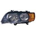 FARO FANALE DESTRO H7-HB3 C/FAN ARANCIO C/MOT EL BMW X5 E53 09/99 IN POI 12/03