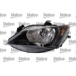 FARO FANALE DESTRO H4 C/MOTOR ELETT SEAT IBIZA DAL  2012  PARAB NERA