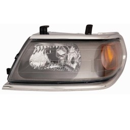 FARO FANALE DESTRO H4 PRED REG EL MITSUB PAJERO SPORT 09/99 IN POI  CORNICE CROM