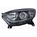 FARO FANALE DESTRO 2H1 C/MOT EL RENAULT CAPTUR DAL 2013 PARAB NERA PROF CROM