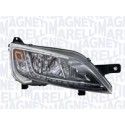 FARO FANALE SINISTRO 2H7 C/DRL A LED C/CORN CROMATO FIAT DUCATO-CIT JUMP 14 IN POI