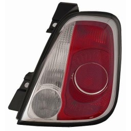 GRUPPO OTTICO FANALINO POSTERIORE SINISTRO BIANCO-ROSSO BORDO NERO FIAT 500 DAL 2015 CABRIO