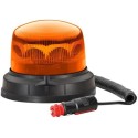 LAMPADA ROTANTE A LED ARANCIO 12/24V FISSAGGIO MAGNETICO