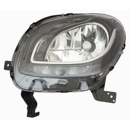 FARO FANALE DESTRO H4 C/DRL SMART FORFOUR DAL 2014   P.NERA VERSIONE BASE LINE