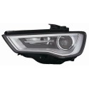 FARO FANALE DESTRO BIXENO D3S C/MOTOR ELETT AUDI A3 3-5P DAL 2012  PARAB NERA