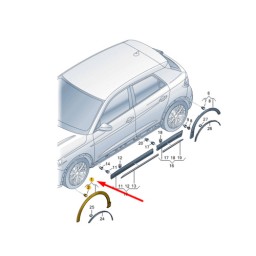 83A853718AGRU GIROPARAFANGO ANTERIORE DX AUDI Q3 DAL 2018 IN POI ORIGINALE