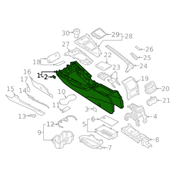 8W1863241D6PS CONSOLE CENTRALE ORIGINALE AUDI A5 2016 IN POI