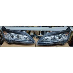 COPPIA FARI SX E DX CON DRL A LED CON CORNICE NERA PEUGEOT BOXER DAL 2014