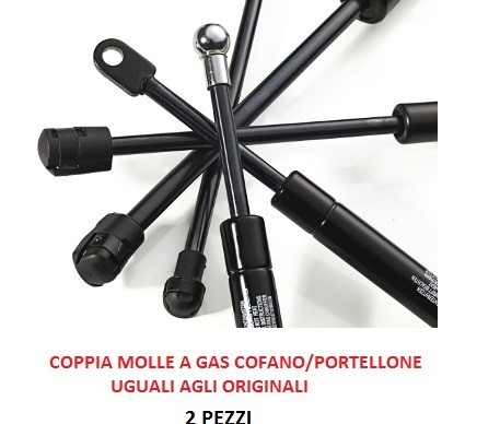 2 Ammortizzatori Portellone Posteriore Dacia Sandero dal 2008/>12.2012