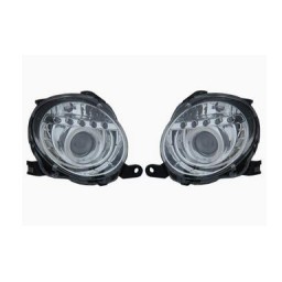 KIT FARI SUPERIORE H1 LENTICOLARE C/LED FIAT 500 07/07